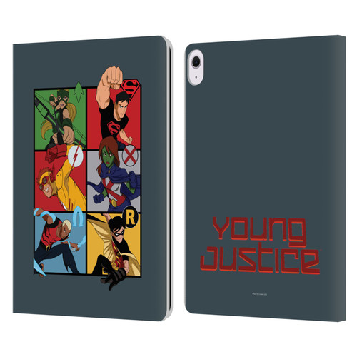 Young Justice Graphics Character Art Leather Book Wallet Case Cover For Apple iPad Air 13 2024