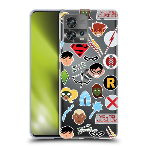Young Justice Graphics Icons Soft Gel Case for Motorola Moto Edge 30 Fusion
