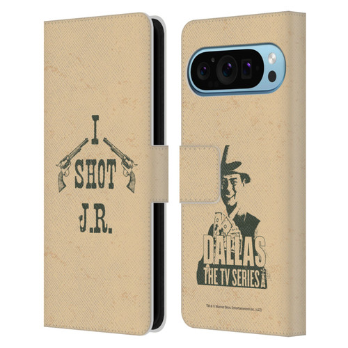 Dallas: Television Series Graphics Typography Leather Book Wallet Case Cover For Google Pixel 9 / Pixel 9 Pro