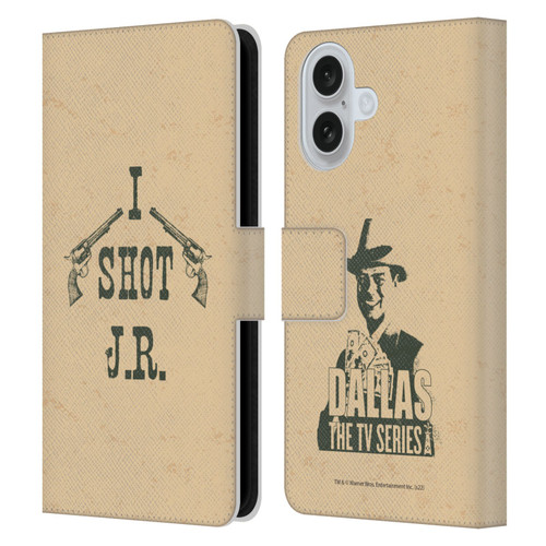 Dallas: Television Series Graphics Typography Leather Book Wallet Case Cover For Apple iPhone 16