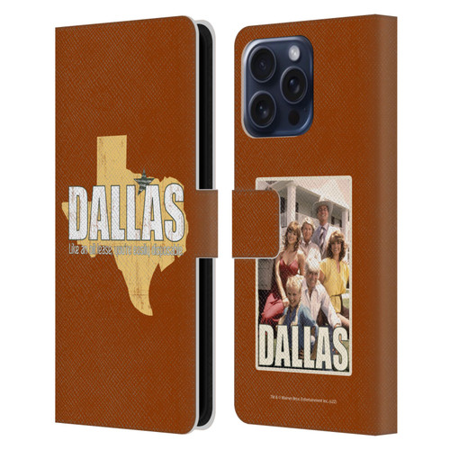 Dallas: Television Series Graphics Quote Leather Book Wallet Case Cover For Apple iPhone 16 Pro Max