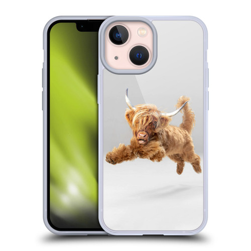 Pixelmated Animals Surreal Pets Highland Pup Soft Gel Case for Apple iPhone 13 Mini