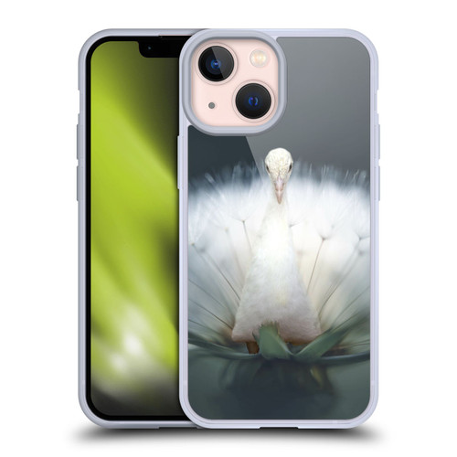 Pixelmated Animals Surreal Pets Peacock Wish Soft Gel Case for Apple iPhone 13 Mini