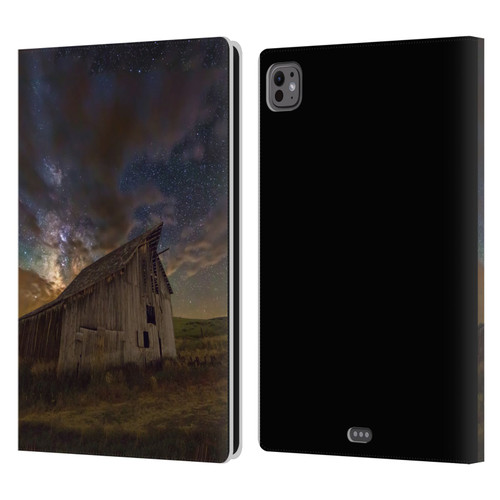 Royce Bair Nightscapes Bear Lake Old Barn Leather Book Wallet Case Cover For Apple iPad Pro 11 M4 2024