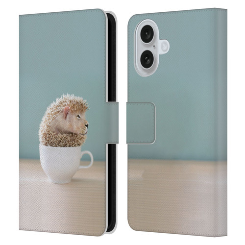 Pixelmated Animals Surreal Pets Lionhog Leather Book Wallet Case Cover For Apple iPhone 16