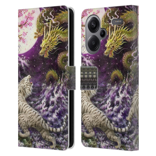 Kayomi Harai Animals And Fantasy Asian Tiger & Dragon Leather Book Wallet Case Cover For Xiaomi Redmi Note 13 Pro Plus 5G