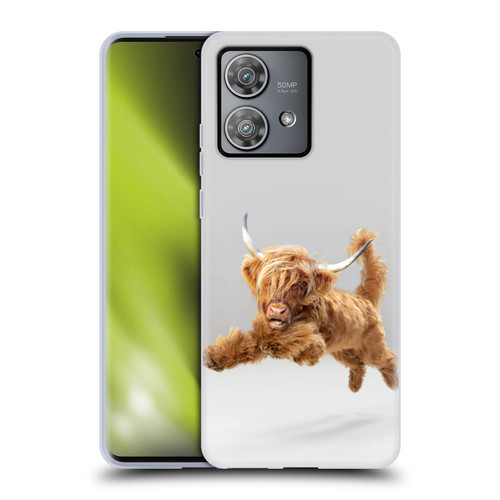 Pixelmated Animals Surreal Pets Highland Pup Soft Gel Case for Motorola Edge 40 Neo 5G