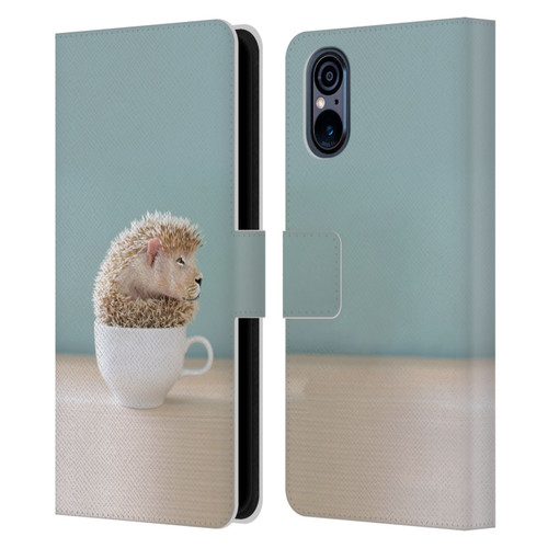 Pixelmated Animals Surreal Pets Lionhog Leather Book Wallet Case Cover For Sony Xperia 5 V 5G