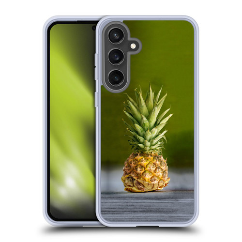 Pixelmated Animals Surreal Pets Pineapple Turtle Soft Gel Case for Samsung Galaxy S24 FE
