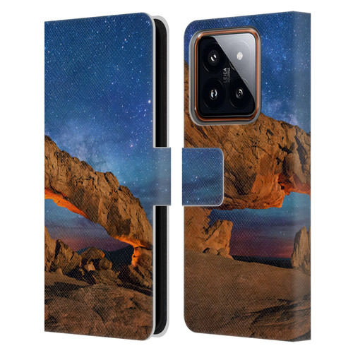 Royce Bair Nightscapes Sunset Arch Leather Book Wallet Case Cover For Xiaomi 14