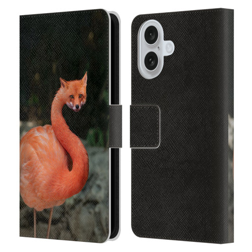 Pixelmated Animals Surreal Wildlife Foxmingo Leather Book Wallet Case Cover For Apple iPhone 16
