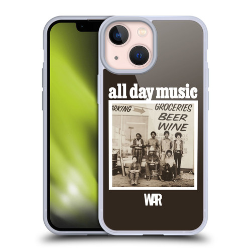War Graphics All Day Music Album Soft Gel Case for Apple iPhone 13 Mini