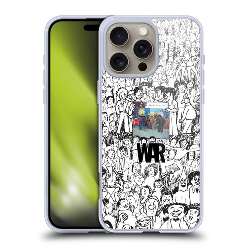 War Graphics Friends Doodle Art Soft Gel Case for Apple iPhone 16 Pro Max