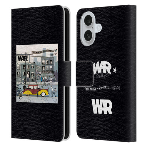 War Graphics The World Is A Ghetto Album Leather Book Wallet Case Cover For Apple iPhone 16