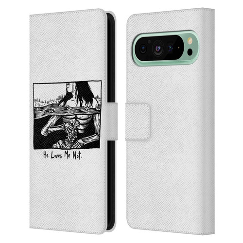Matt Bailey Art Loves Me Not Leather Book Wallet Case Cover For Google Pixel 9 Pro XL