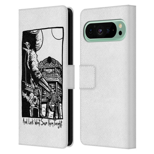 Matt Bailey Art Luck Won't Save Them Leather Book Wallet Case Cover For Google Pixel 9 Pro XL