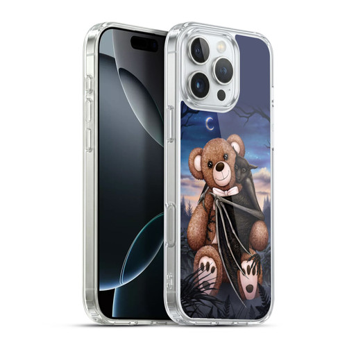 Sarah Richter Animals Bat Cuddling A Toy Bear Soft Gel Case for Apple iPhone 16 Pro Max