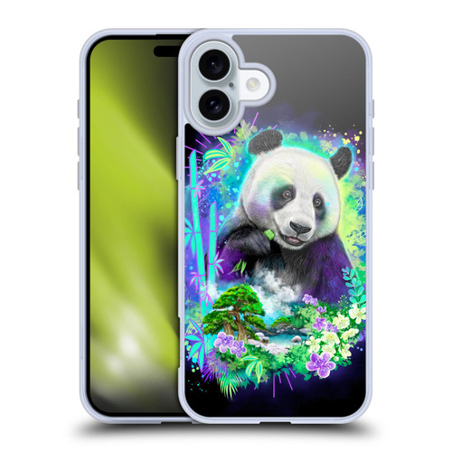 Sheena Pike Animals Rainbow Bamboo Panda Spirit Soft Gel Case for Apple iPhone 16 Plus