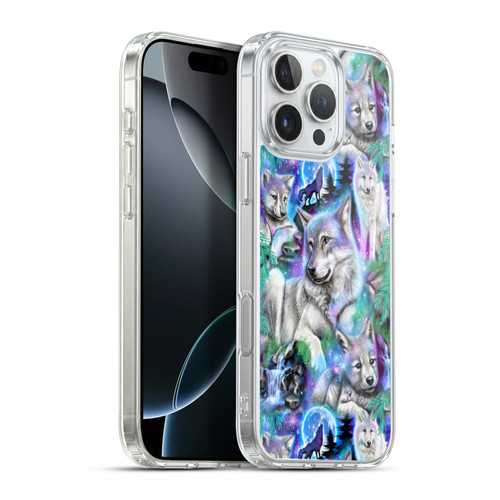 Sheena Pike Animals Daydream Galaxy Wolves Soft Gel Case for Apple iPhone 16 Pro Max & MagSafe