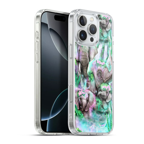 Sheena Pike Animals Daydream Elephants Lagoon Soft Gel Case for Apple iPhone 16 Pro Max & MagSafe