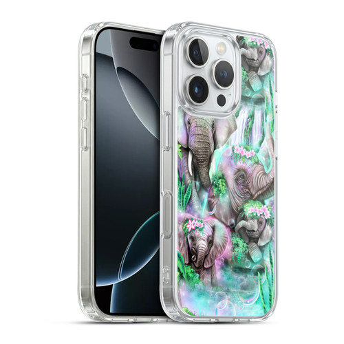 Sheena Pike Animals Daydream Elephants Lagoon Soft Gel Case for Apple iPhone 16 Pro & MagSafe