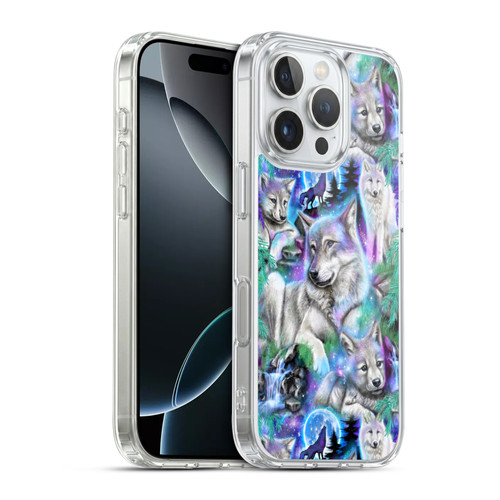 Sheena Pike Animals Daydream Galaxy Wolves Soft Gel Case for Apple iPhone 16 Pro & MagSafe
