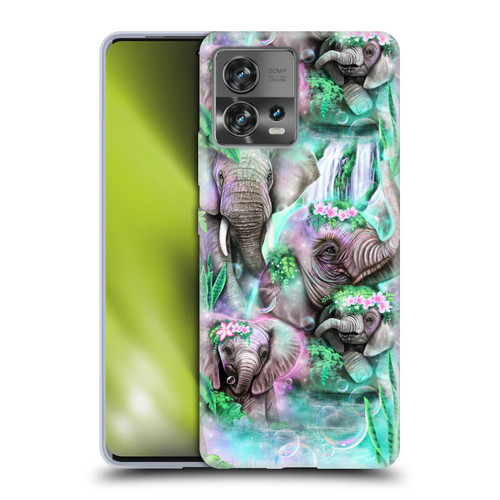 Sheena Pike Animals Daydream Elephants Lagoon Soft Gel Case for Motorola Moto Edge 30 Fusion