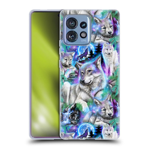 Sheena Pike Animals Daydream Galaxy Wolves Soft Gel Case for Motorola Moto Edge 40 Pro