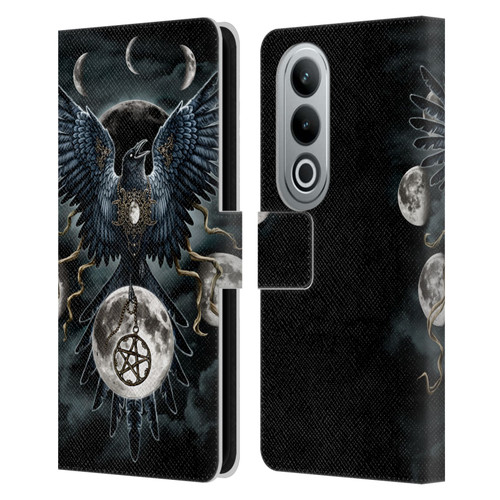 Sarah Richter Animals Gothic Black Raven Leather Book Wallet Case Cover For OPPO OnePlus Ace 3V 5G