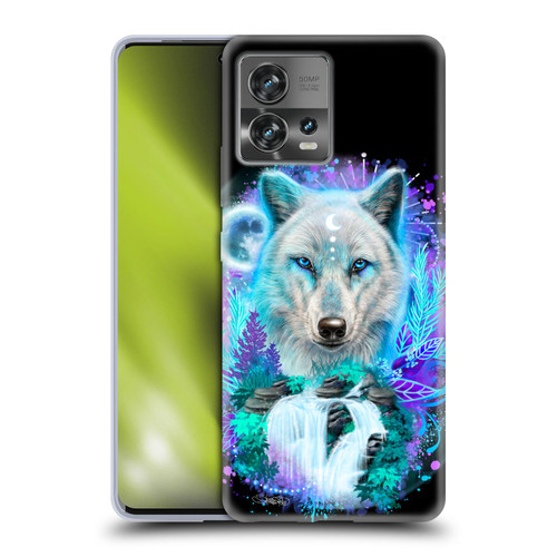 Sheena Pike Animals Winter Wolf Spirit & Waterfall Soft Gel Case for Motorola Moto Edge 30 Fusion