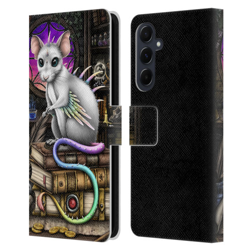 Sarah Richter Animals Alchemy Magic Rat Leather Book Wallet Case Cover For Samsung Galaxy A55 5G