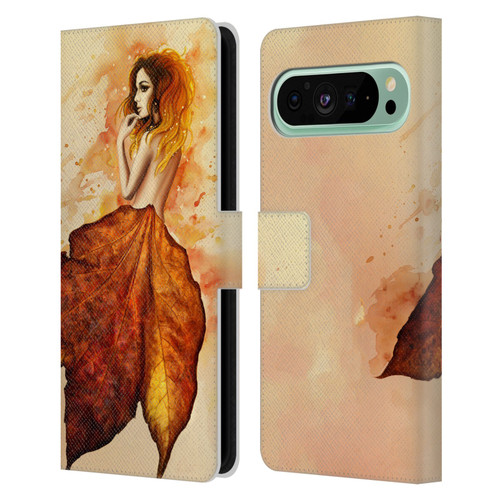 Sarah Richter Fantasy Autumn Girl Leather Book Wallet Case Cover For Google Pixel 9 Pro XL