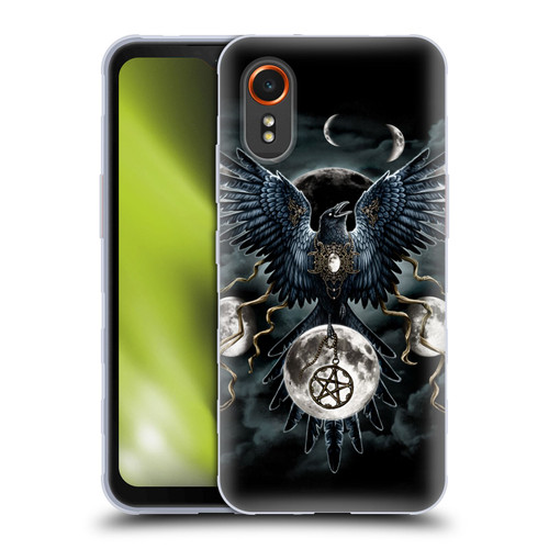 Sarah Richter Animals Gothic Black Raven Soft Gel Case for Samsung Galaxy Xcover7 5G