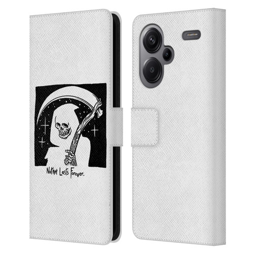 Matt Bailey Art Nothing Last Forever Leather Book Wallet Case Cover For Xiaomi Redmi Note 13 Pro Plus 5G