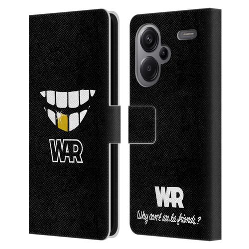 War Graphics Why Can't We Be Friends? Leather Book Wallet Case Cover For Xiaomi Redmi Note 13 Pro Plus 5G