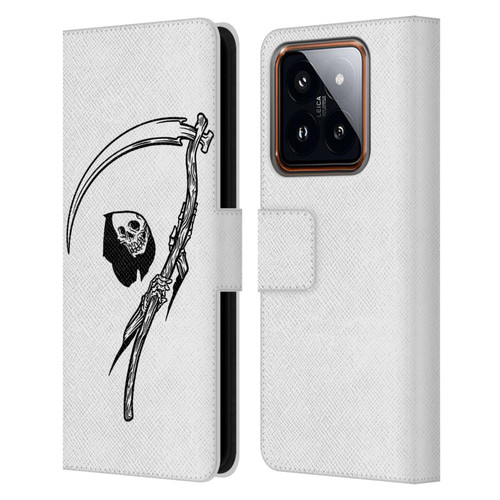 Matt Bailey Art Negative Reaper Leather Book Wallet Case Cover For Xiaomi 14