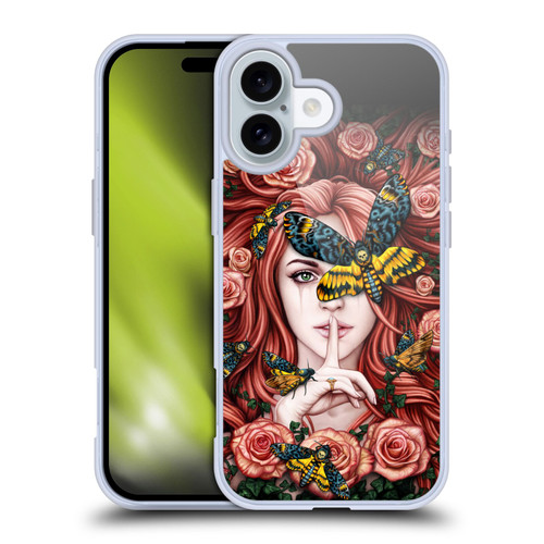 Sarah Richter Fantasy Silent Girl With Red Hair Soft Gel Case for Apple iPhone 16
