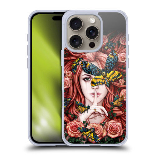 Sarah Richter Fantasy Silent Girl With Red Hair Soft Gel Case for Apple iPhone 16 Pro