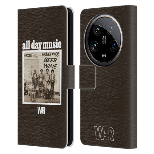 War Graphics All Day Music Album Leather Book Wallet Case Cover For Xiaomi 14 Ultra