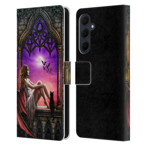 Sarah Richter Fantasy Demon Vampire Girl Leather Book Wallet Case Cover For Samsung Galaxy A35 5G