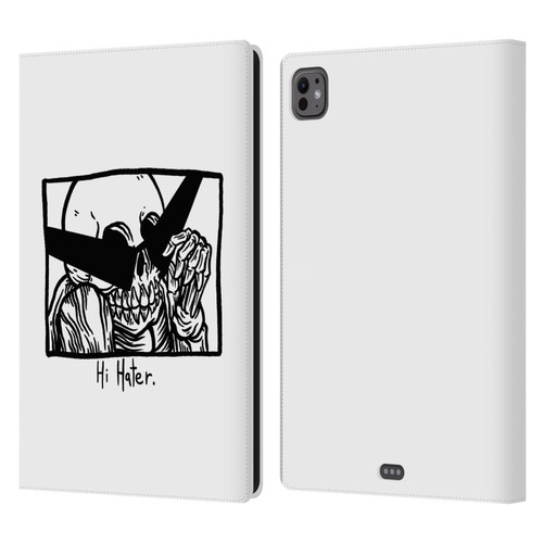 Matt Bailey Skull Hi Hater Leather Book Wallet Case Cover For Apple iPad Pro 11 M4 2024