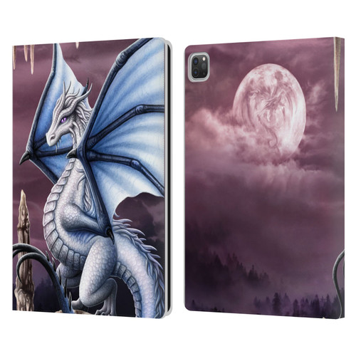 Sarah Richter Fantasy Creatures Blue Dragon Leather Book Wallet Case Cover For Apple iPad Pro 13 M4 2024