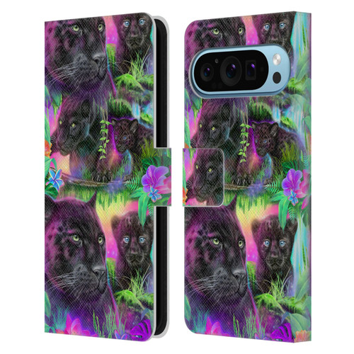 Sheena Pike Big Cats Daydream Panthers Leather Book Wallet Case Cover For Google Pixel 9 / Pixel 9 Pro