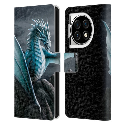 Sarah Richter Fantasy Creatures Blue Water Dragon Leather Book Wallet Case Cover For OPPO OnePlus Ace 3 5G