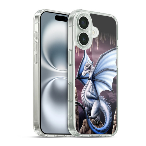 Sarah Richter Fantasy Creatures Blue Dragon Soft Gel Case for Apple iPhone 16 & MagSafe