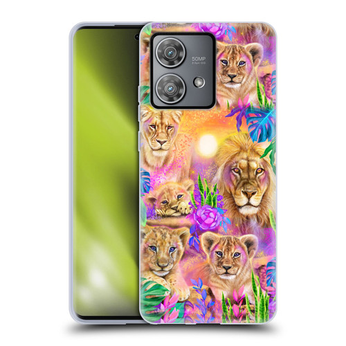 Sheena Pike Big Cats Daydream Lions And Cubs Soft Gel Case for Motorola Edge 40 Neo 5G