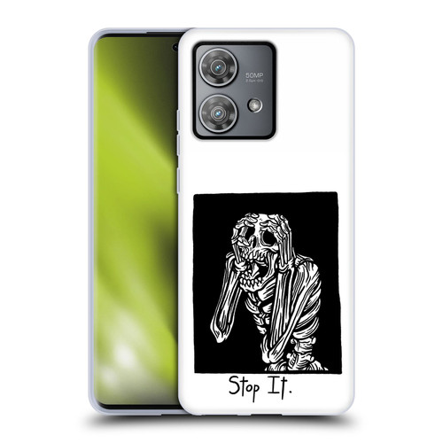 Matt Bailey Skull Stop It Soft Gel Case for Motorola Edge 40 Neo 5G