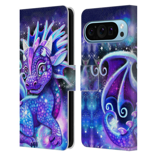 Sheena Pike Dragons Galaxy Lil Dragonz Leather Book Wallet Case Cover For Google Pixel 9 / Pixel 9 Pro