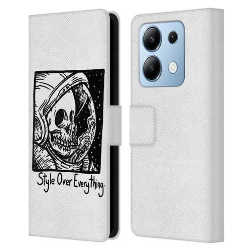 Matt Bailey Skull Style Over Everything Leather Book Wallet Case Cover For Xiaomi Redmi Note 13/13 Pro 5G