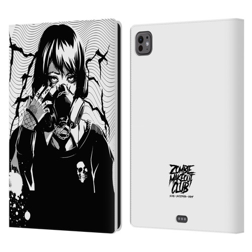 Zombie Makeout Club Art Facepiece Leather Book Wallet Case Cover For Apple iPad Pro 11 M4 2024